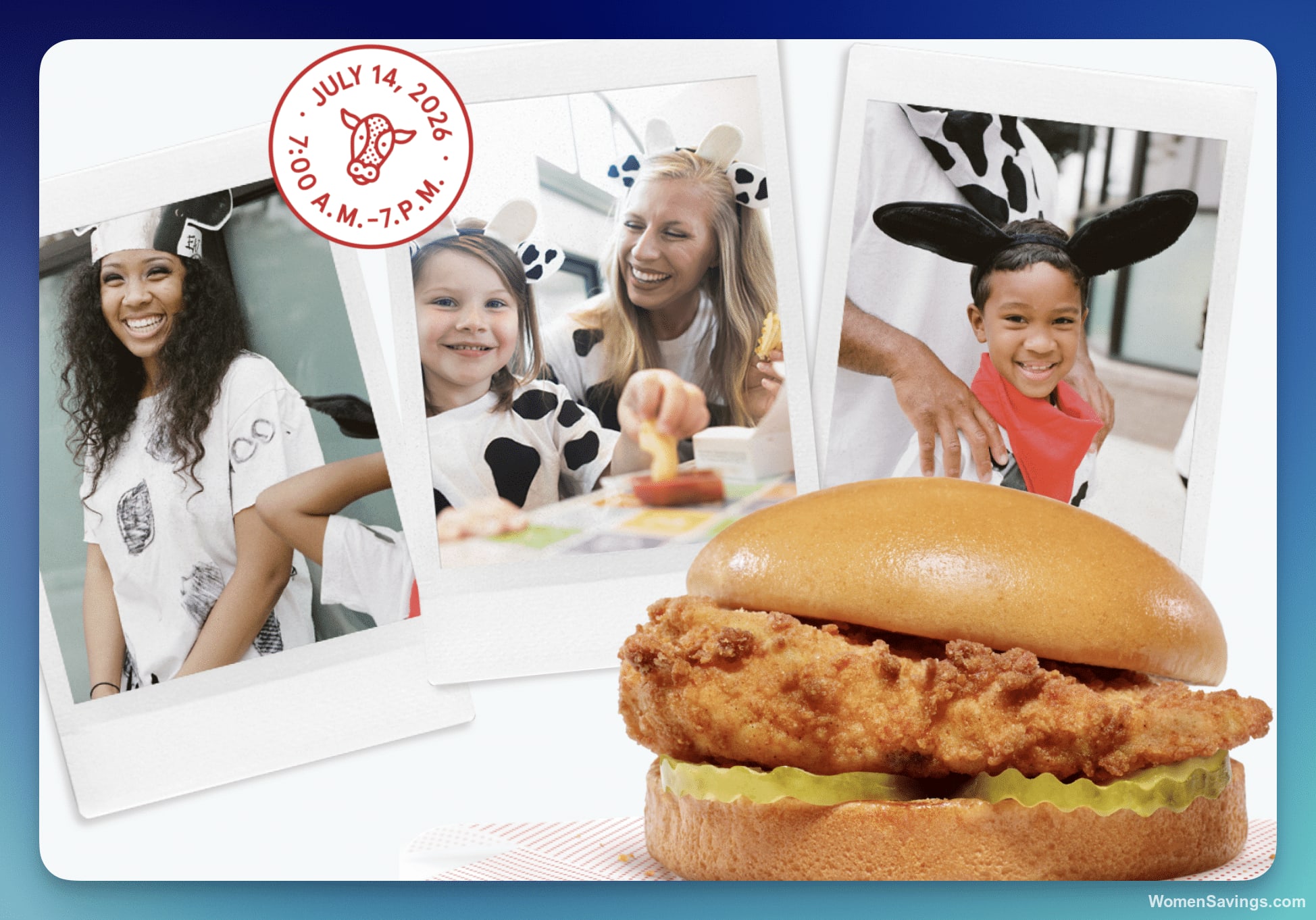 Chick-fil-A: Free Entrée on Cow Appreciation Day (July 14th)