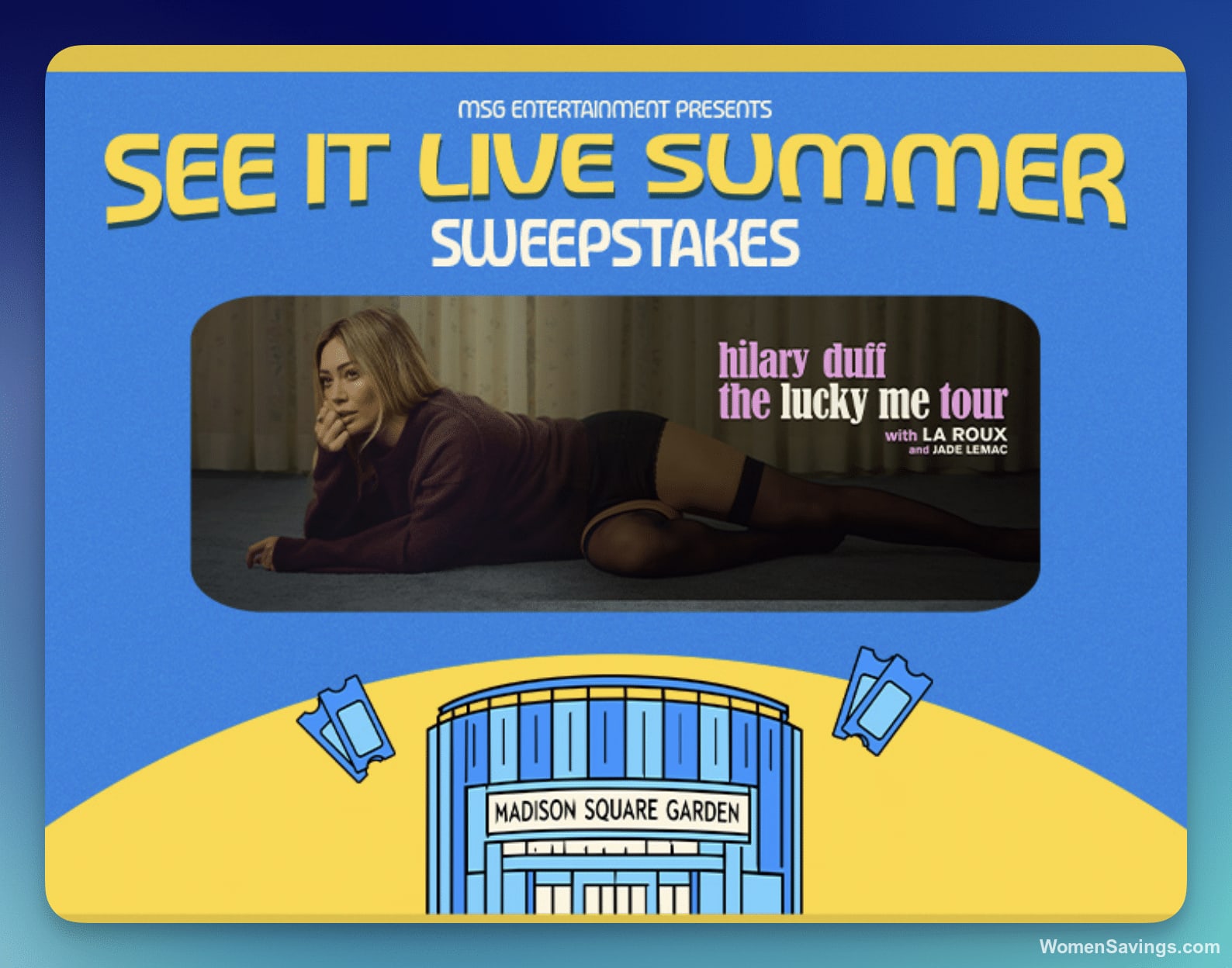 Win 2 Tickets to See Hilary Duff at Madison Square Garden
