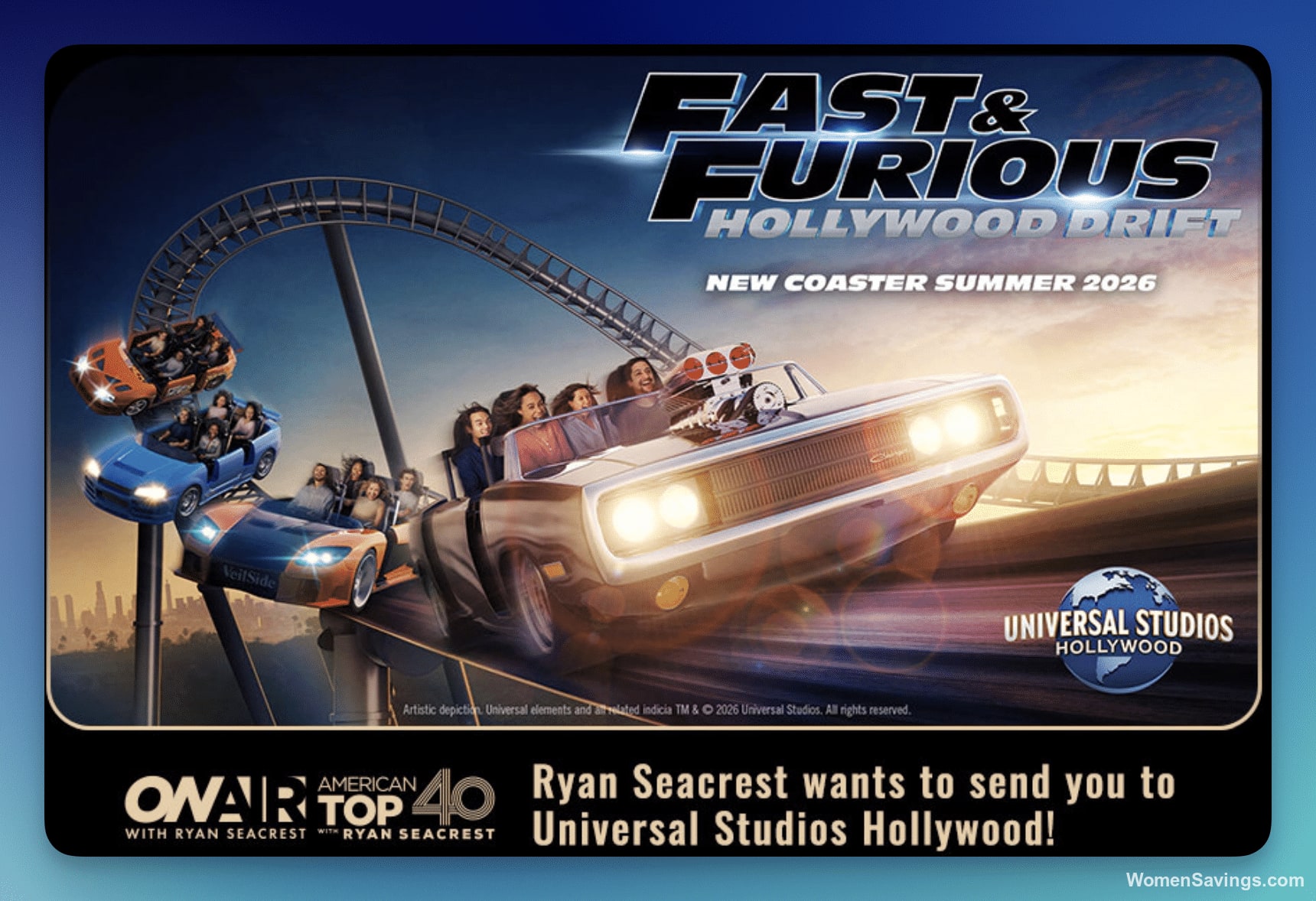 Ryan Seacrest Universal Studios Sweepstakes