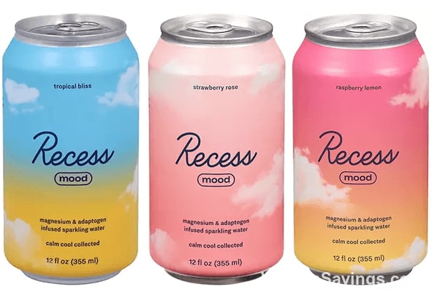 FREE Recess Mood Sparkling Beverage 12-oz at Albertsons & Jewel-Osco