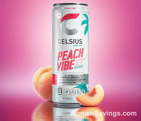 FREE Celsius Sparkling Peach Vibe 12oz at Love's Stores Today