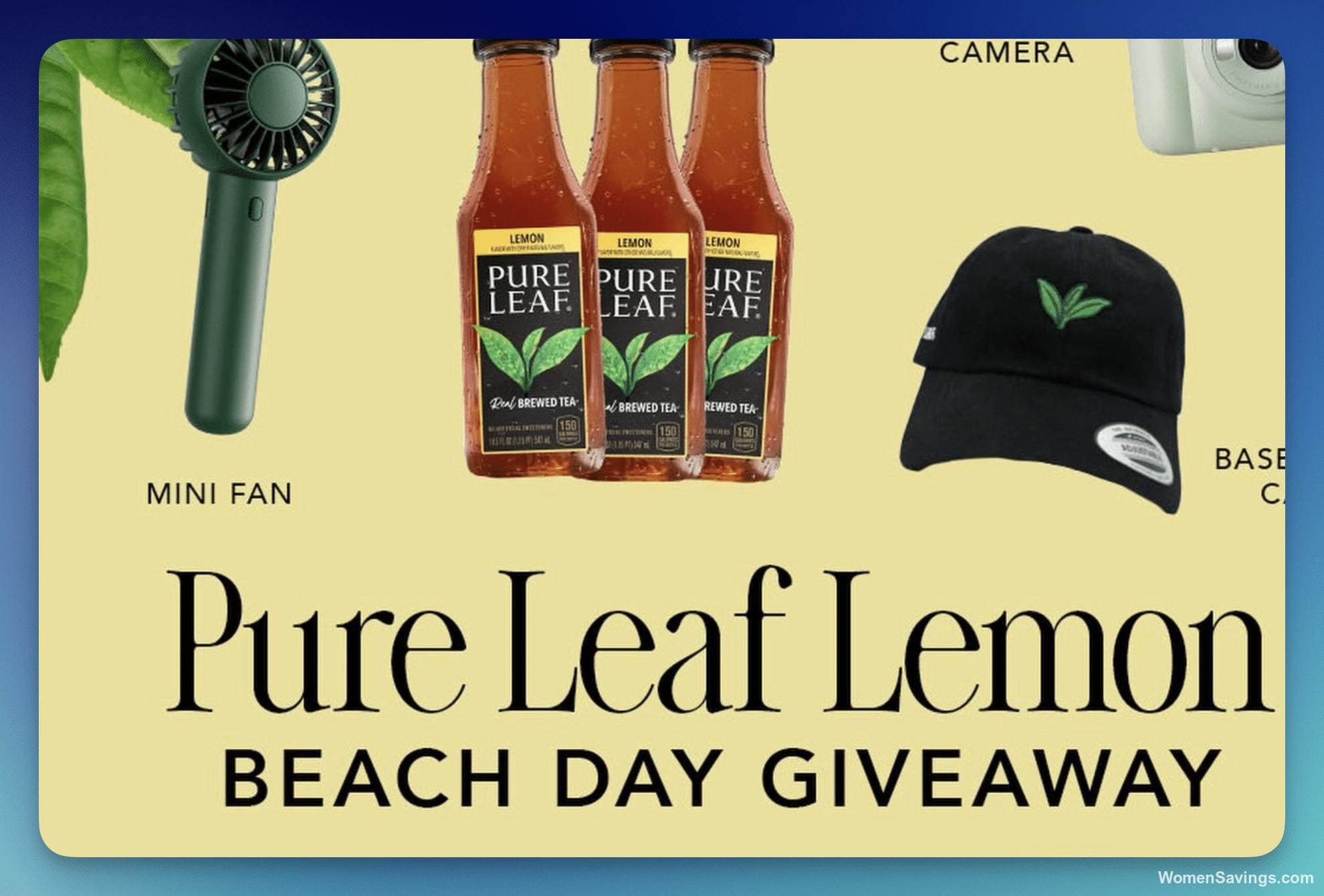 Pure Leaf Lemon Beach Day Instagram Giveaway - 9 Winners!