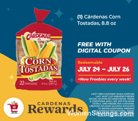 FREE Cardenas Corn Tostadas at Cardenas Markets