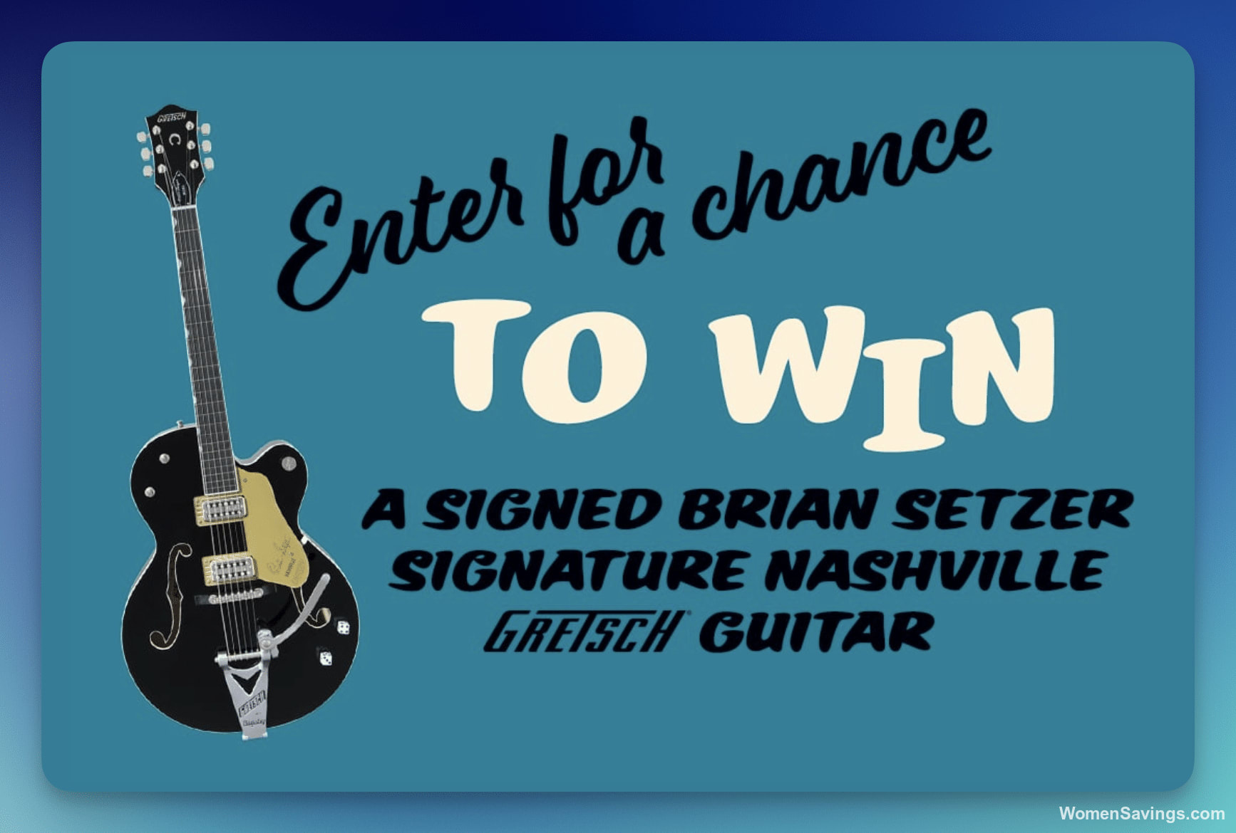 Win a Brian Setzer Signed Gretsch Guitar from The Stray Cats