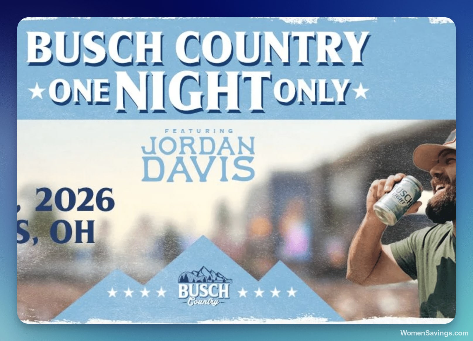 Busch Country One Night Only Columbus Sweepstakes - Win Concert Tickets