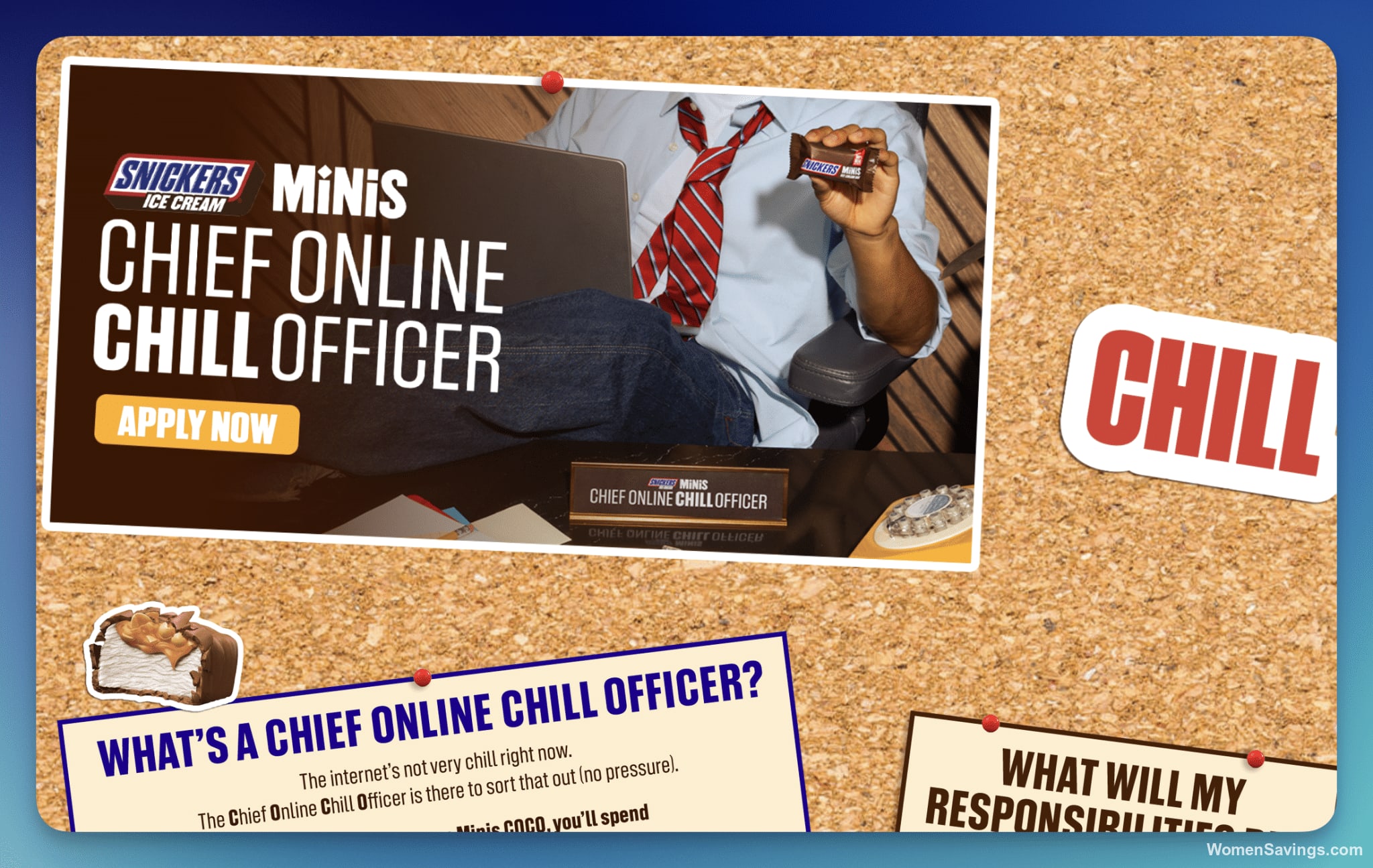 Snickers: Apply to Be Chief Online Chill Officer