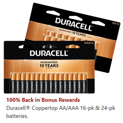 FREE Duracell Coppertop Batteries with Office Depot Rewards