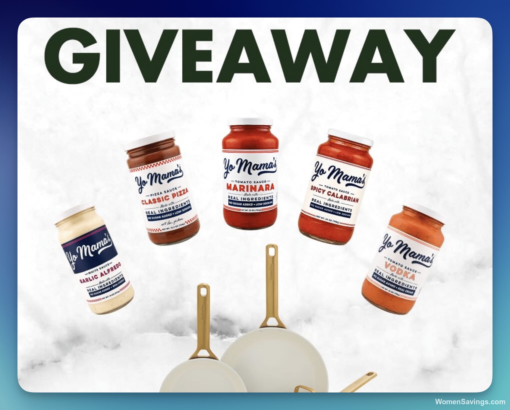 GreenPan x Yo Mama Foods Italian Summer Sweepstakes