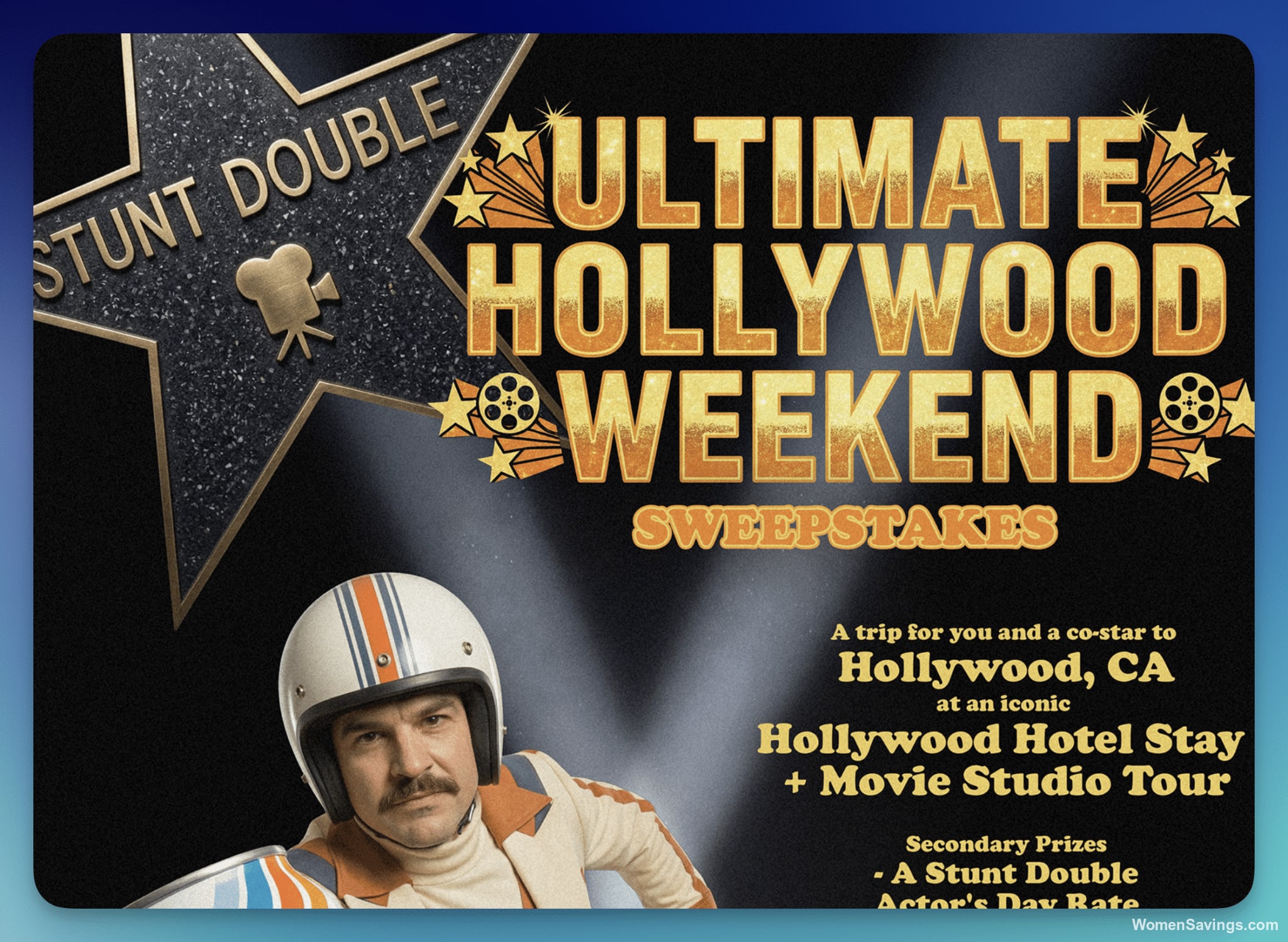 Stunt Double Ultimate Hollywood Sweepstakes - 3 Winners