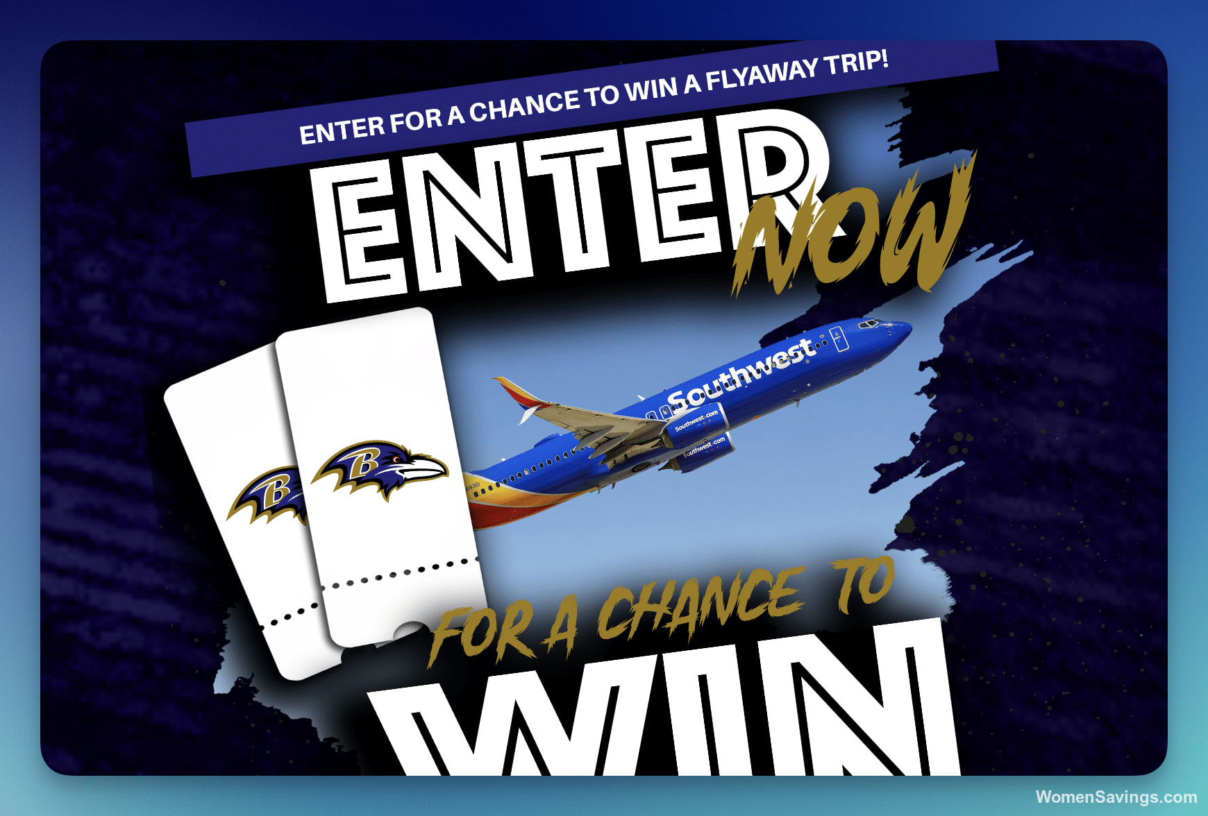 Win a Baltimore Ravens Away Game Trip for Two with Southwest Airlines