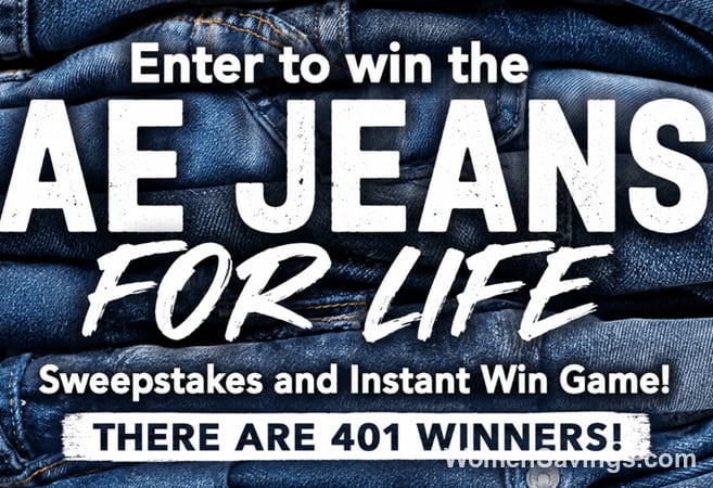 Win $10,000 in AE Jeans for Life Sweepstakes - 401 Winners!