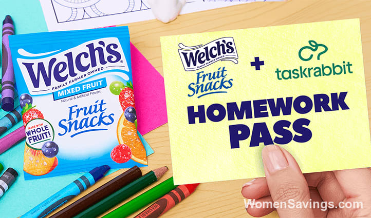 FREE $150 TaskRabbit Credit from Welch's Fruit Snacks