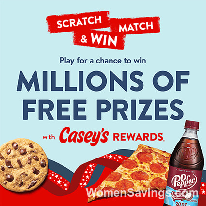 Casey's Rewards Scratch, Match & Win Game – 5M+ Prizes!