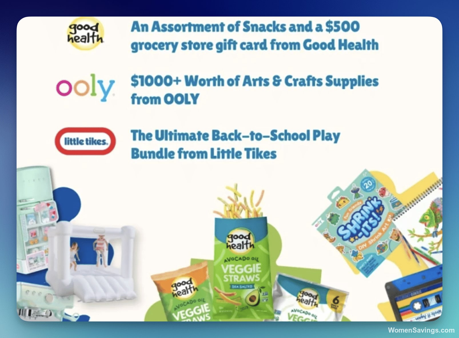 Envision Back to School Family Sweepstakes - Win 3 Prize Packages