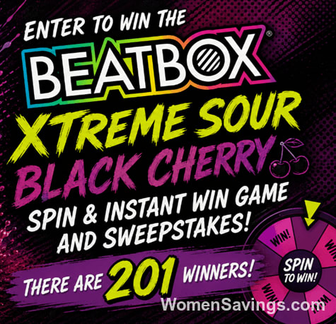 BeatBox Xtreme Sour Black Cherry Spin & Win Game (201 Winners!)