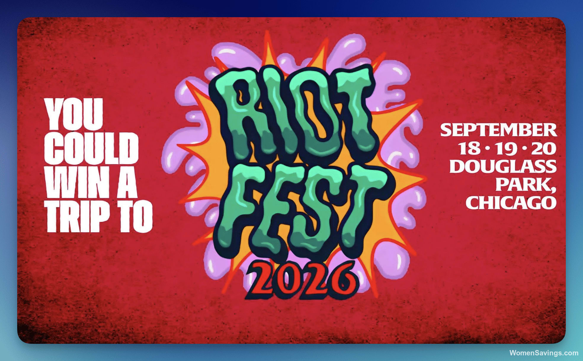 Win a VIP Riot Fest Trip for Two to Chicago