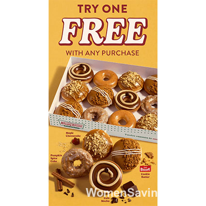 FREE Autumn Seasonal Collection Doughnut at Krispy Kreme