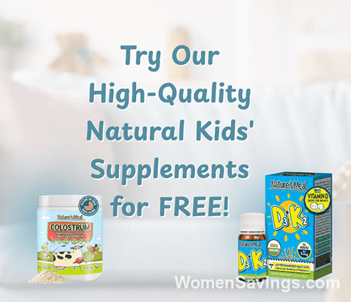 FREE Nature's Meal Vitamin D3 + K2 Drops or Colostrum Powder