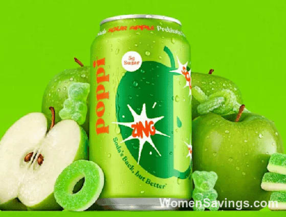 FREE Poppi Sour Apple Drink + Shipping