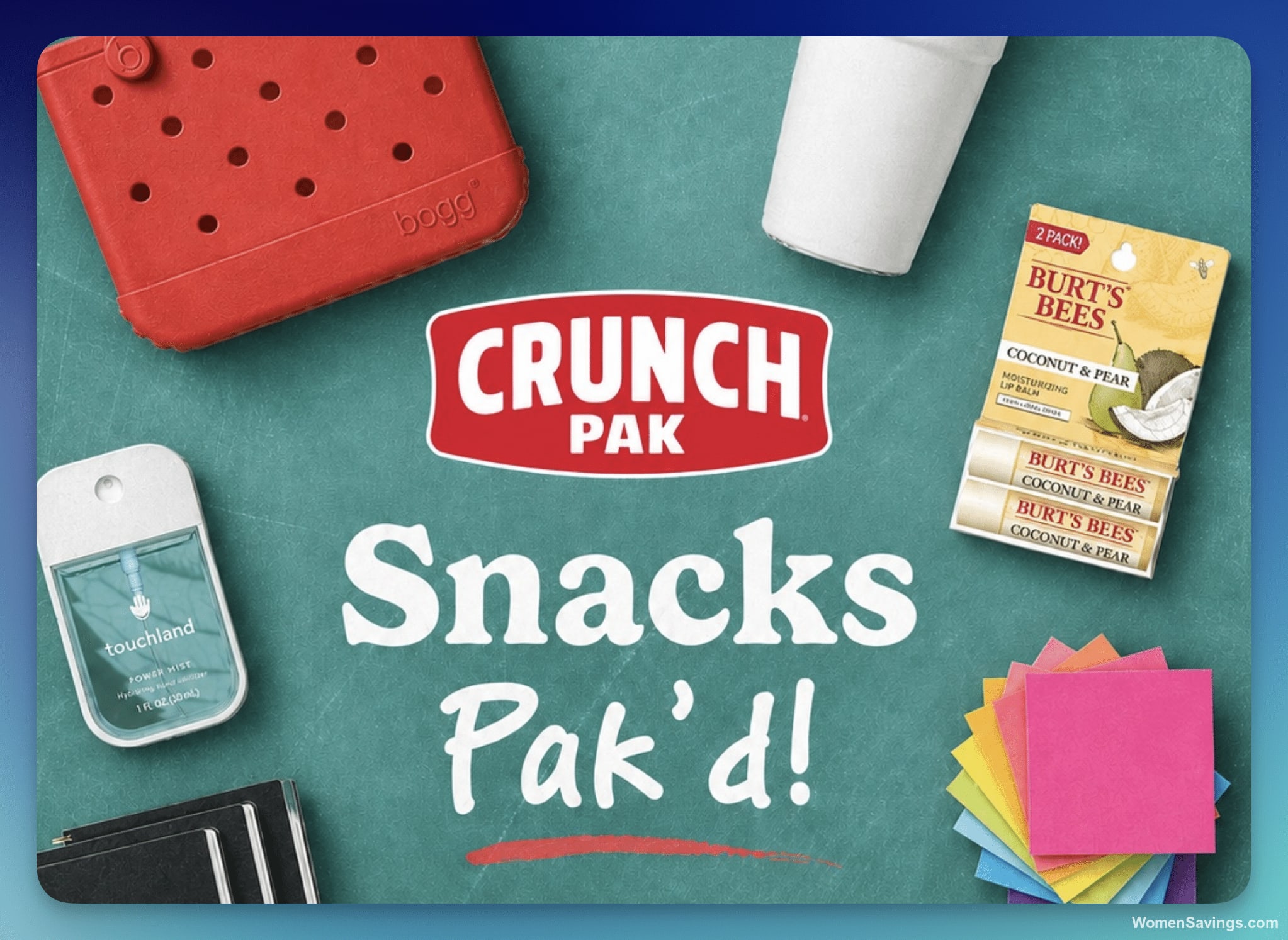 Crunch Pak Snacks Pak'd for School Sweepstakes - 3 Winners