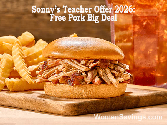 FREE Pork Big Deal for Teachers at Sonny's BBQ on August 20th