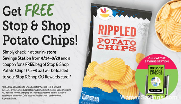 FREE Bag of Stop & Shop Potato Chips