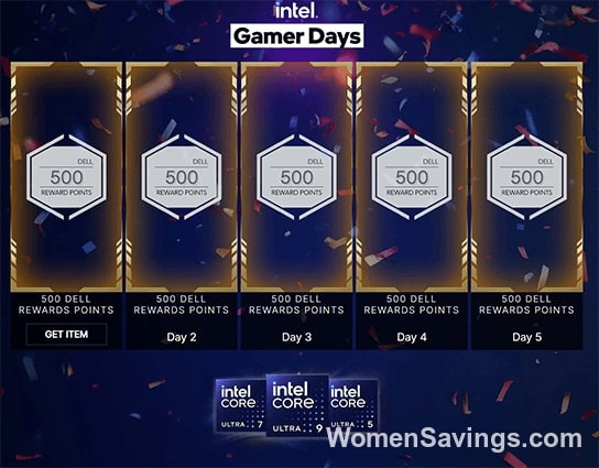 FREE $50 in Dell Rewards – Earn 500 Points Daily