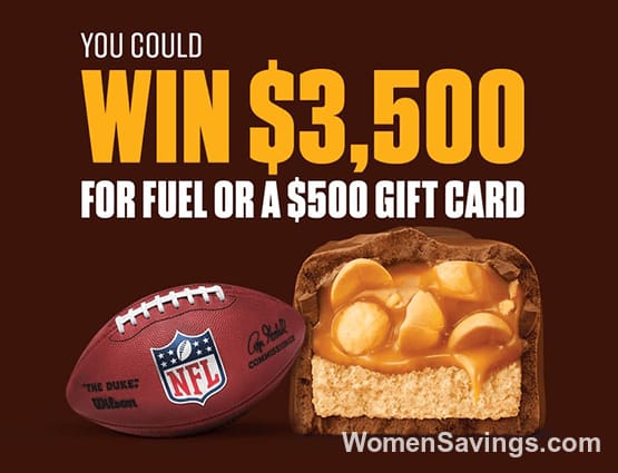 Win $3,500 Gas Card in 2026 SNICKERS NFL Sweepstakes