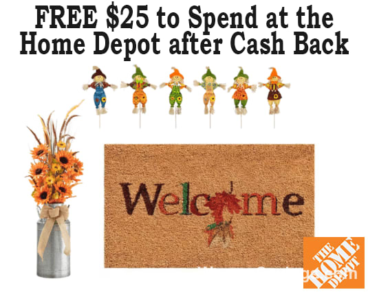 FREE $25 to Spend at Home Depot After Cash Back
