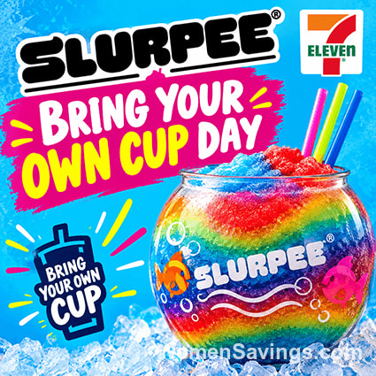 7-Eleven Bring Your Own Cup Day: $1.99 Slurpee Drinks Sept 19