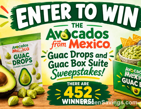 Win 452 Prizes in Avocados from Mexico Guac Drops Sweepstakes