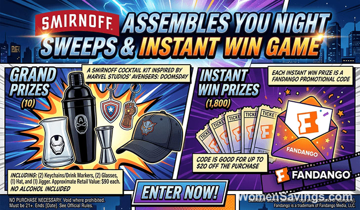 Smirnoff Assembles You Night Sweeps & Instant Win Game