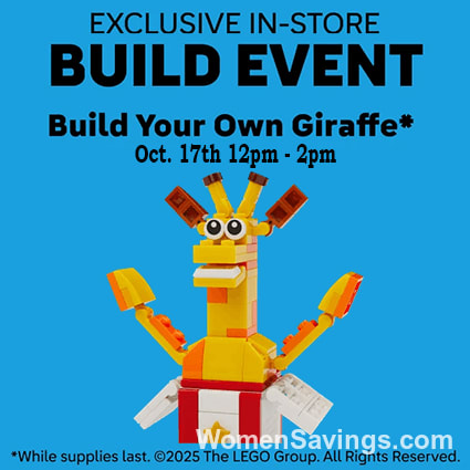 FREE LEGO Geoffrey the Giraffe Build at Toys R Us on October 17