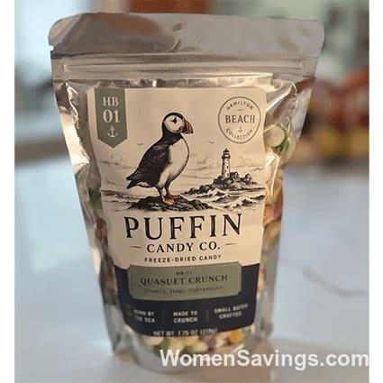 FREE Quasuet Crunch Candy Sample from Puffin Candy Co.