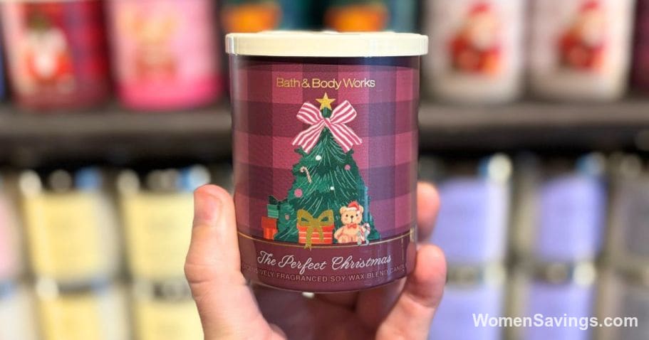 Bath & Body Works single wick candles in assorted fall and Christmas scents