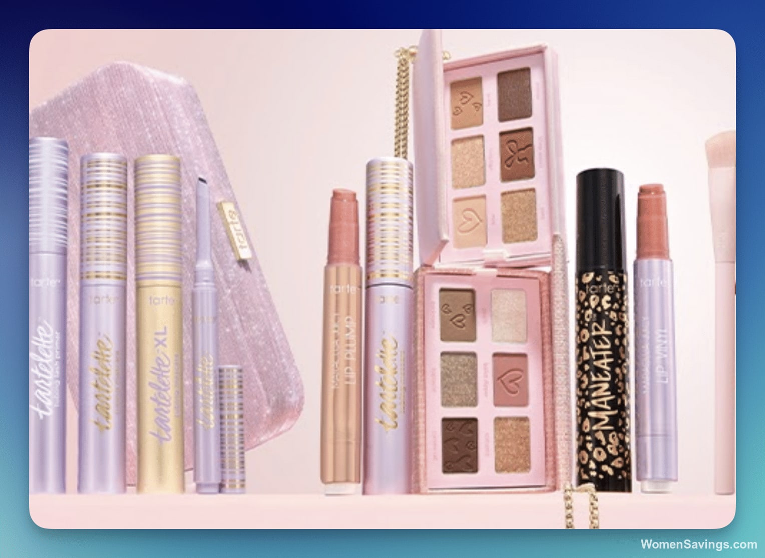Tarte 2026 Holiday Collection makeup set with lip trios, mascaras, blush and shadow palettes