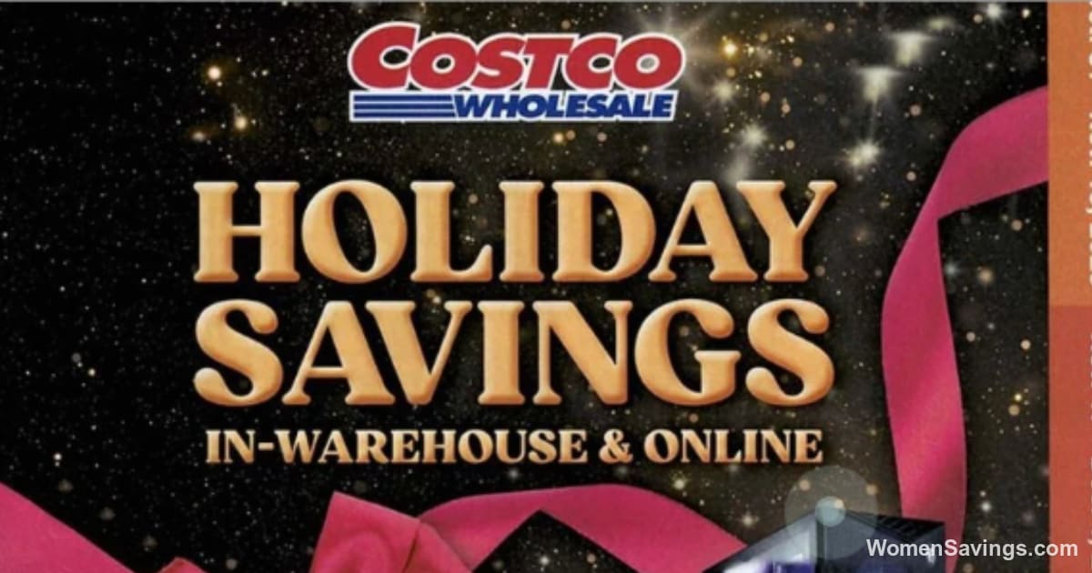 Costco Holiday Savings book preview featuring Black Friday 2026 deals on electronics and home products