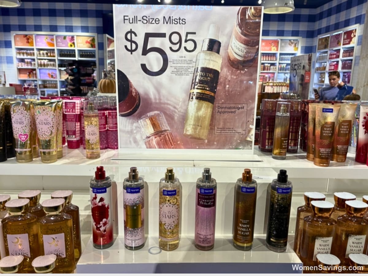 Assorted full-size Bath & Body Works body mists and sprays in several scents