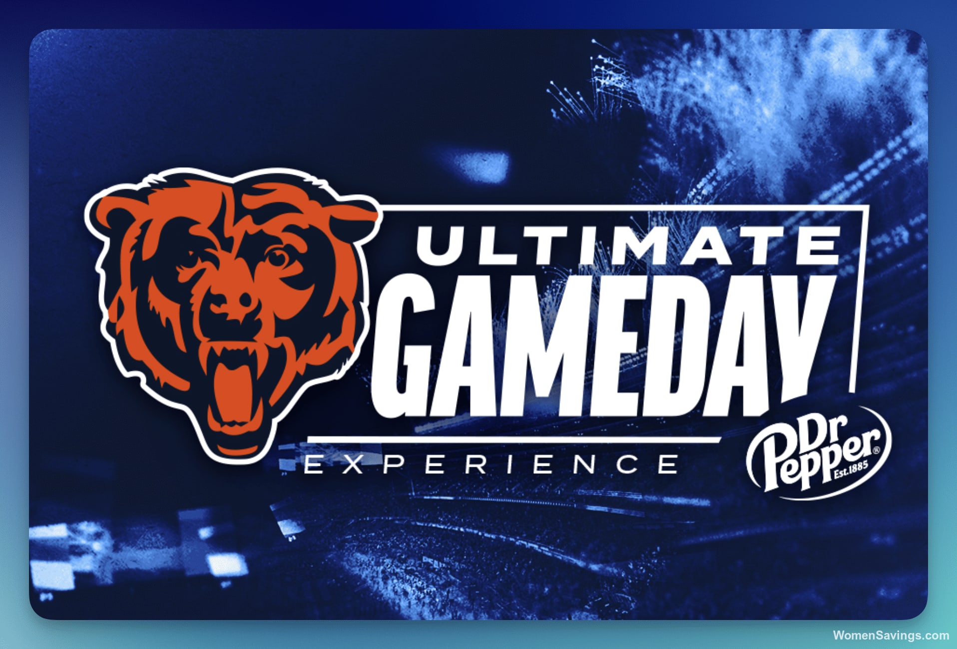 Soldier Field in Chicago on a Bears gameday, representing the Ultimate Gameday Experience sweepstakes prize