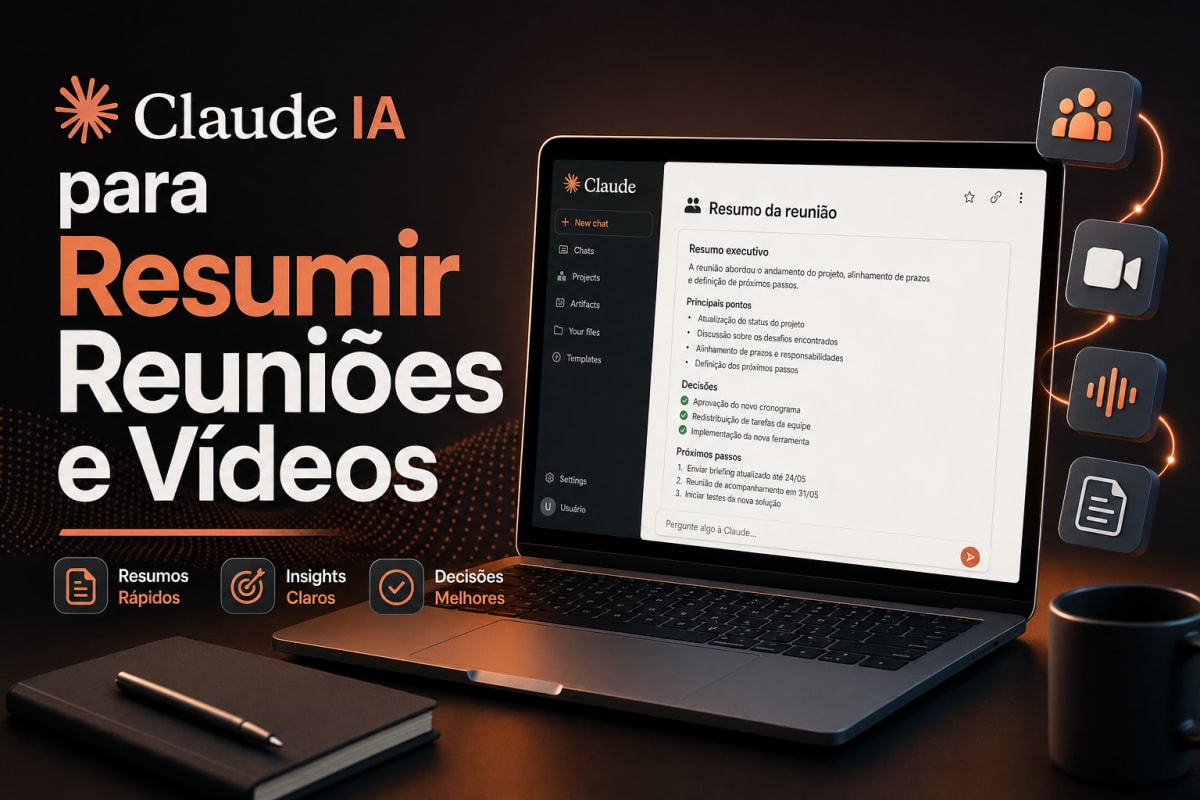 Claude IA para Resumir Reuniões e Vídeos
