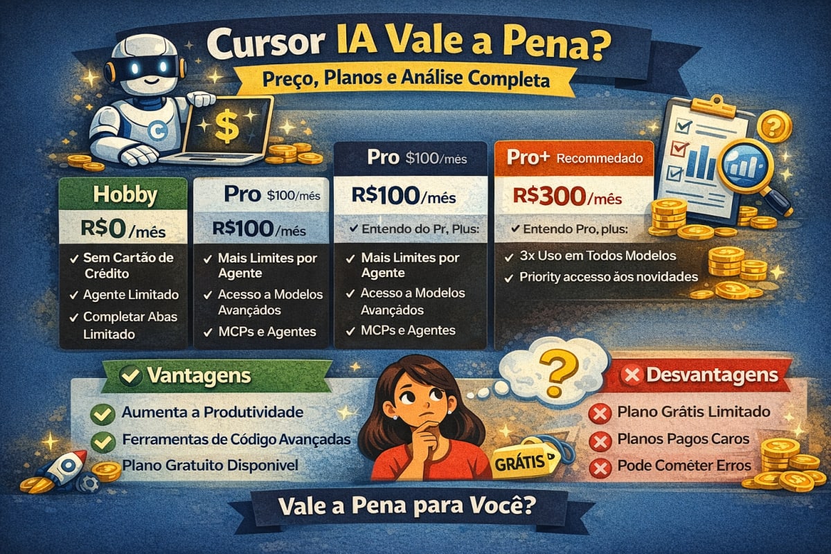 Cursor IA Vale a Pena? Preço, Planos e Análise Completa