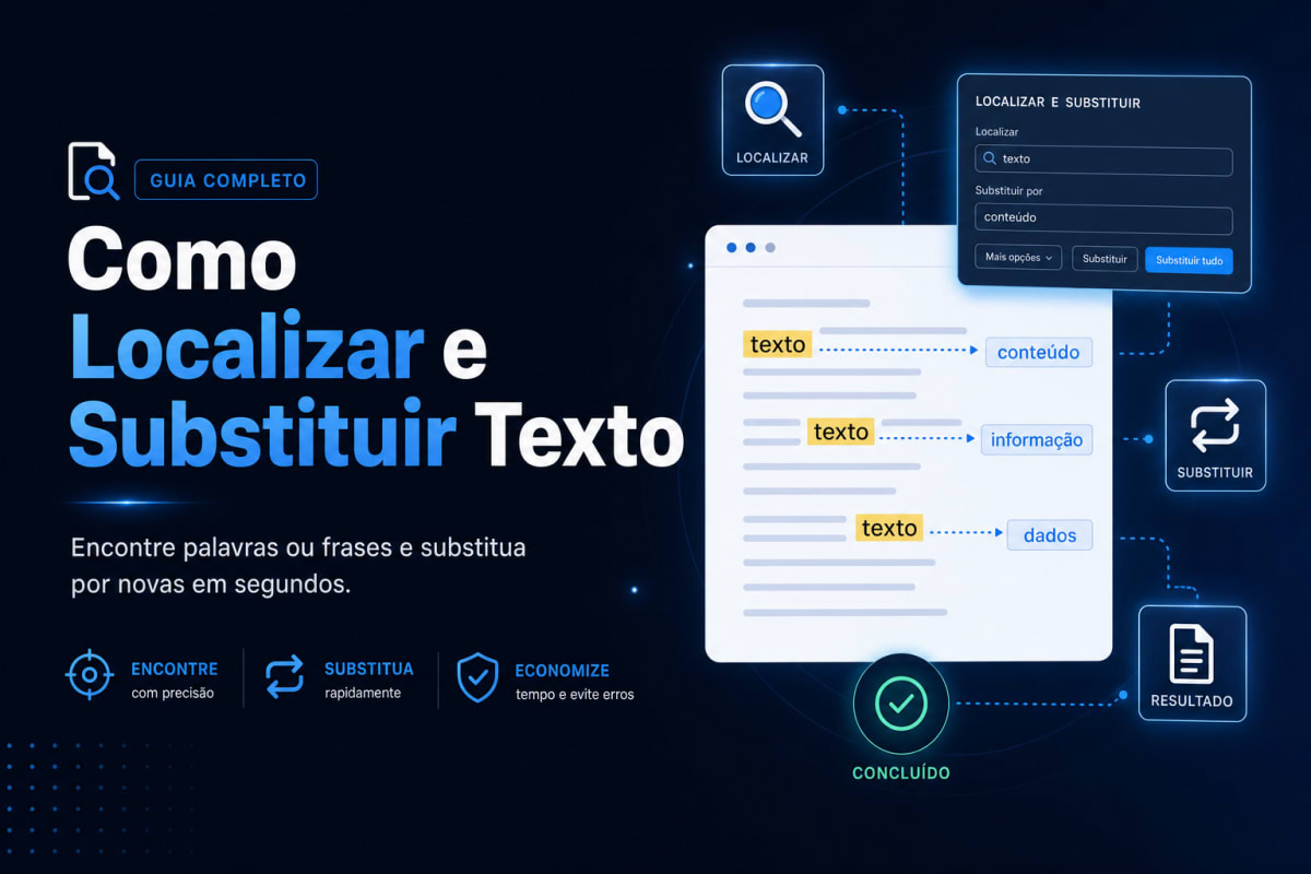 Como Localizar e Substituir Texto
