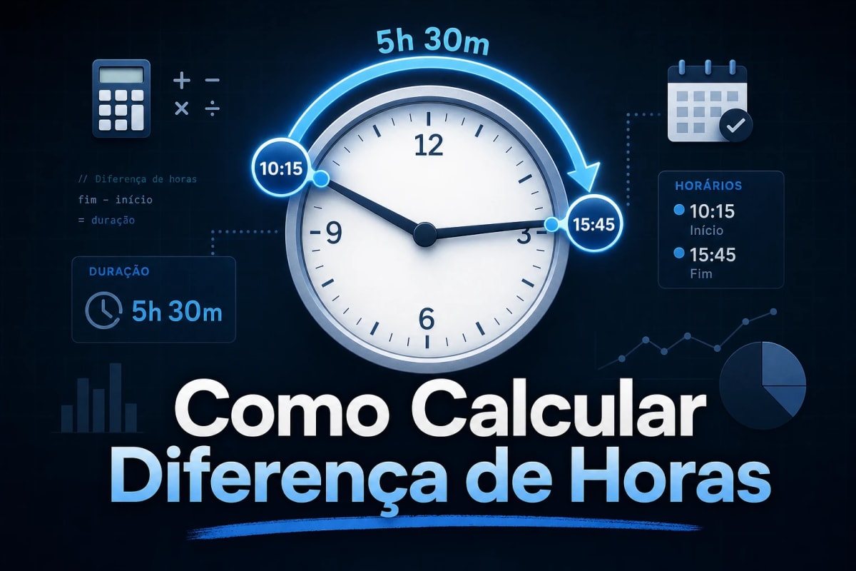 Como Calcular Diferença de Horas