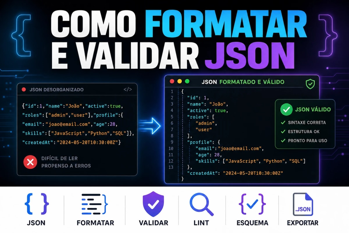 Como Formatar e Validar JSON