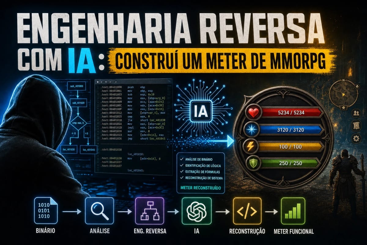 Engenharia reversa com IA: construí um meter de MMORPG