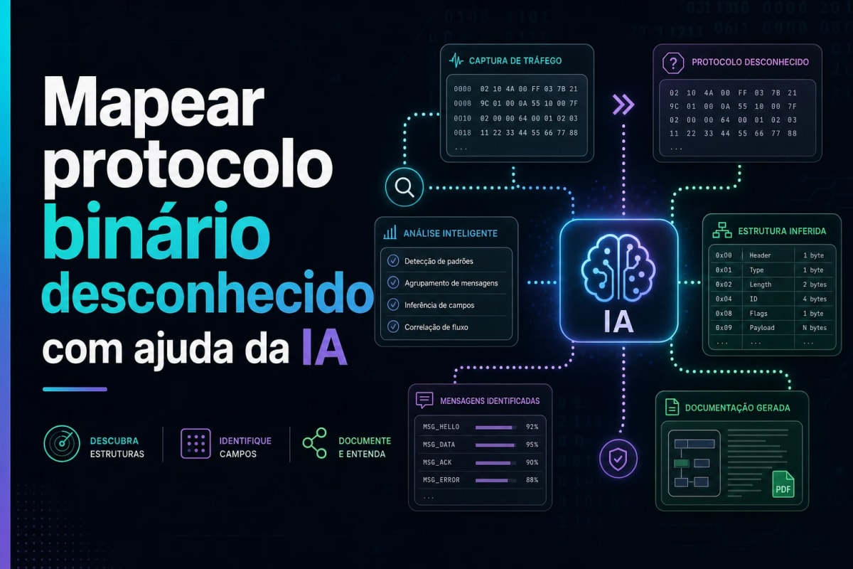Mapear protocolo binário desconhecido com ajuda da IA