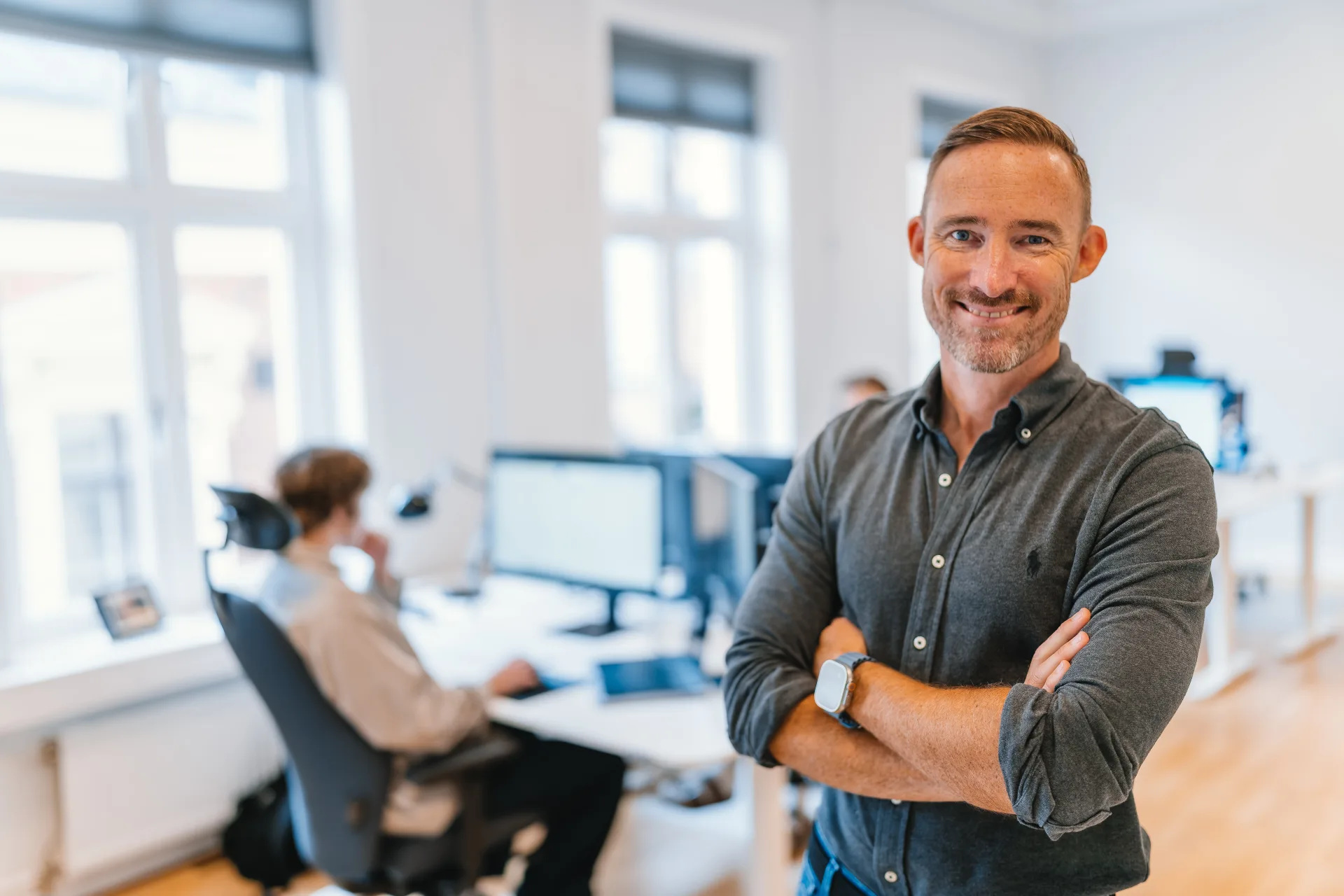 A Colburn team member in the Malmö office