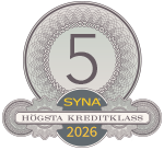 Syna highest credit rating badge for 2026