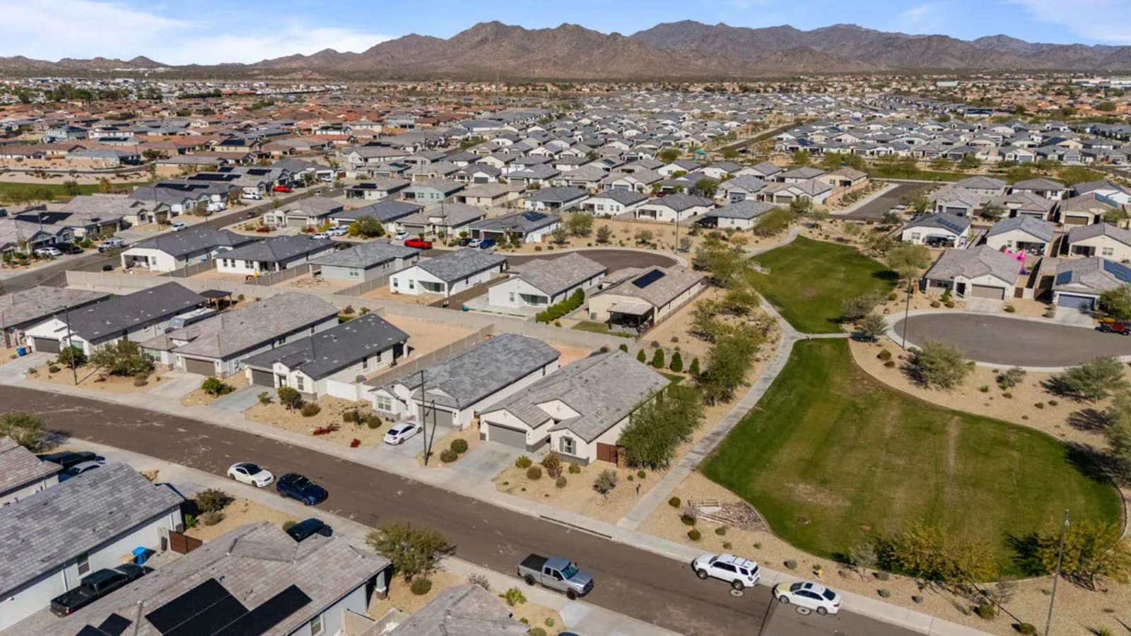 drone real estate photo