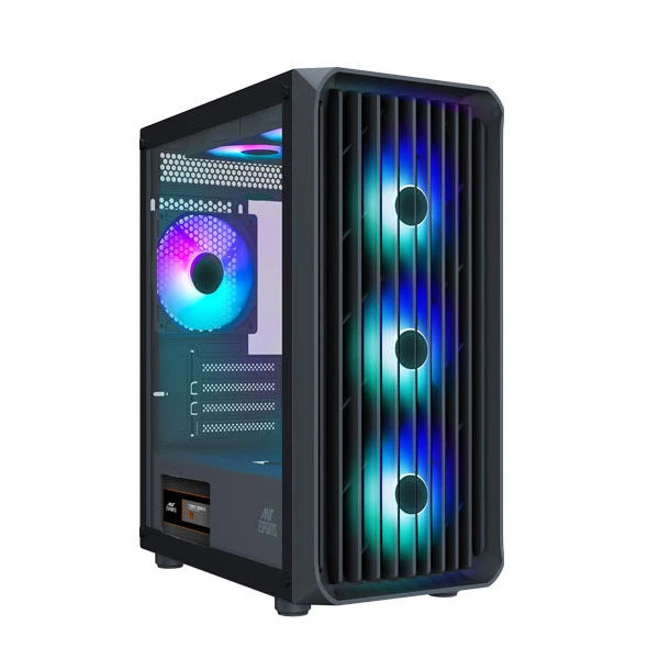 Ant Esports 205 Mini 6F ARGB Black M-ATX Mini-ITX Cabinet